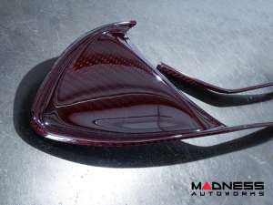 Alfa Romeo 4C Carbon Fiber Front Grille Insert Trim Set - Red Candy Alfa Romeo 4C Carbon Fiber Front Grille Insert Trim Set - Red Candy